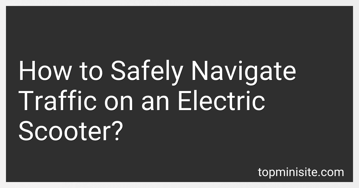How to Safely Navigate Traffic on an Electric Scooter? image
