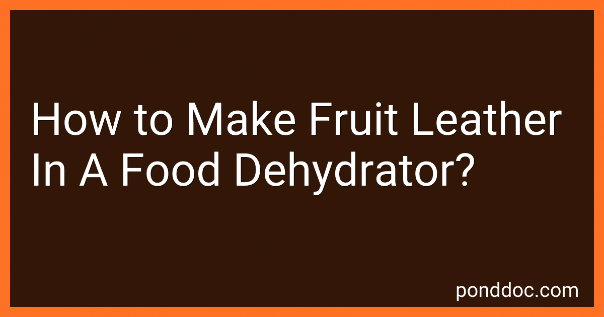 How to Make Fruit Leather In A Food Dehydrator? image