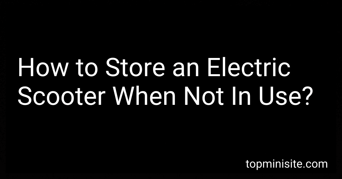 How to Store an Electric Scooter When Not In Use? image