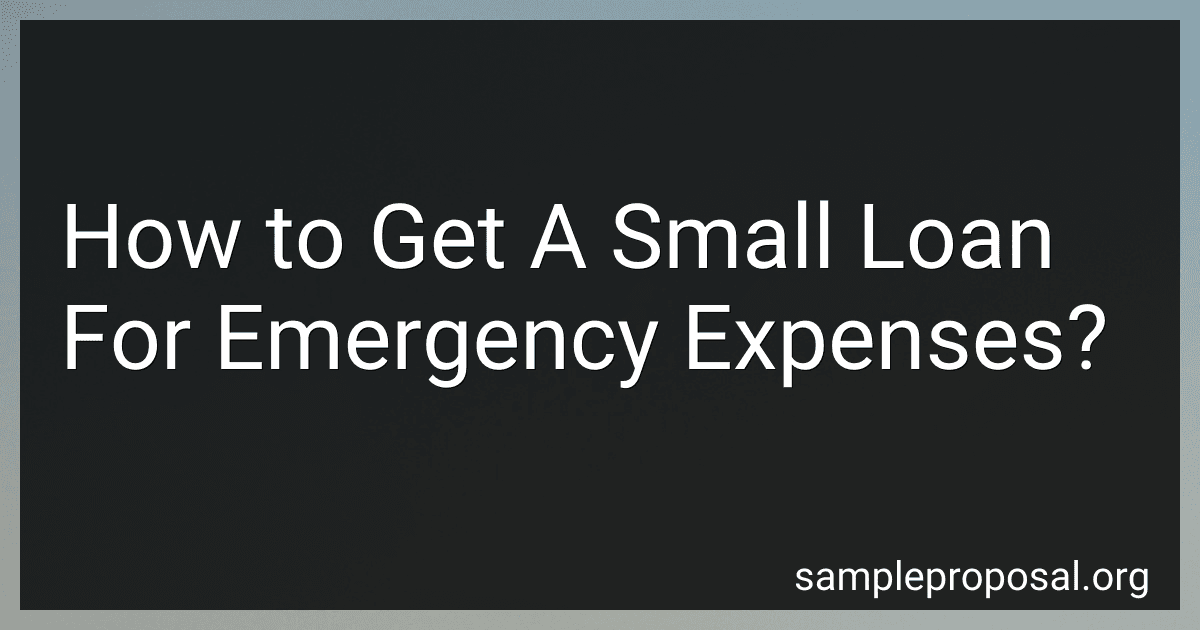 How to Get A Small Loan For Emergency Expenses? preview