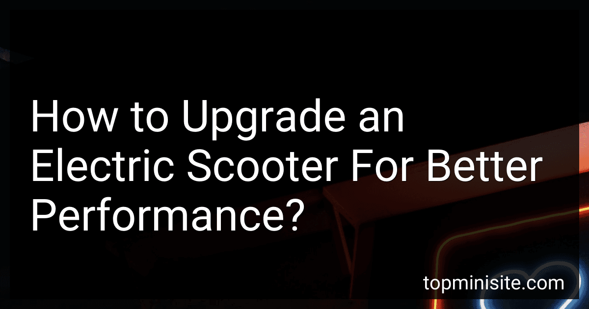How to Upgrade an Electric Scooter For Better Performance? image