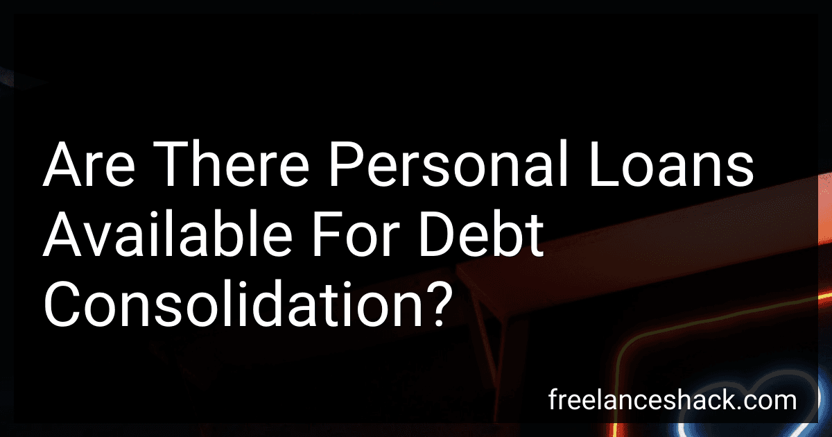 Are There Personal Loans Available For Debt Consolidation? image