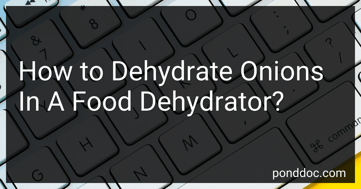 How to Dehydrate Onions In A Food Dehydrator? image