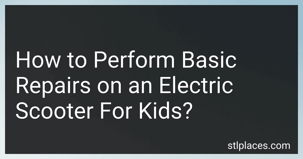 How to Perform Basic Repairs on an Electric Scooter For Kids? image