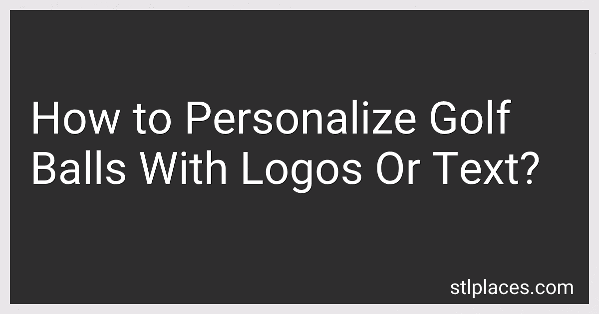 How to Personalize Golf Balls With Logos Or Text? image
