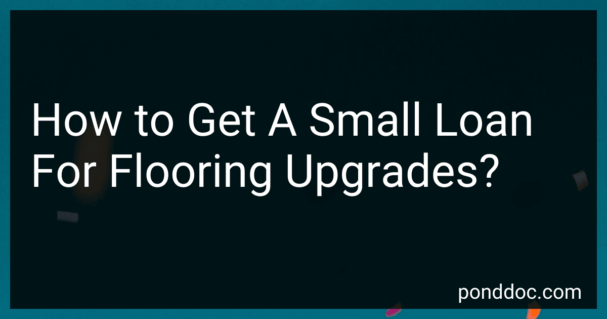 How to Get A Small Loan For Flooring Upgrades? image