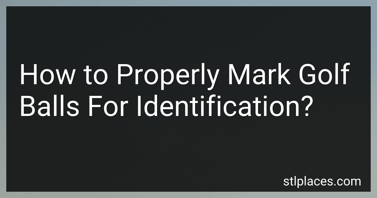 How to Properly Mark Golf Balls For Identification? preview