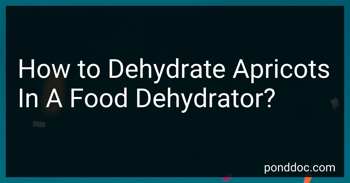 How to Dehydrate Apricots In A Food Dehydrator? image