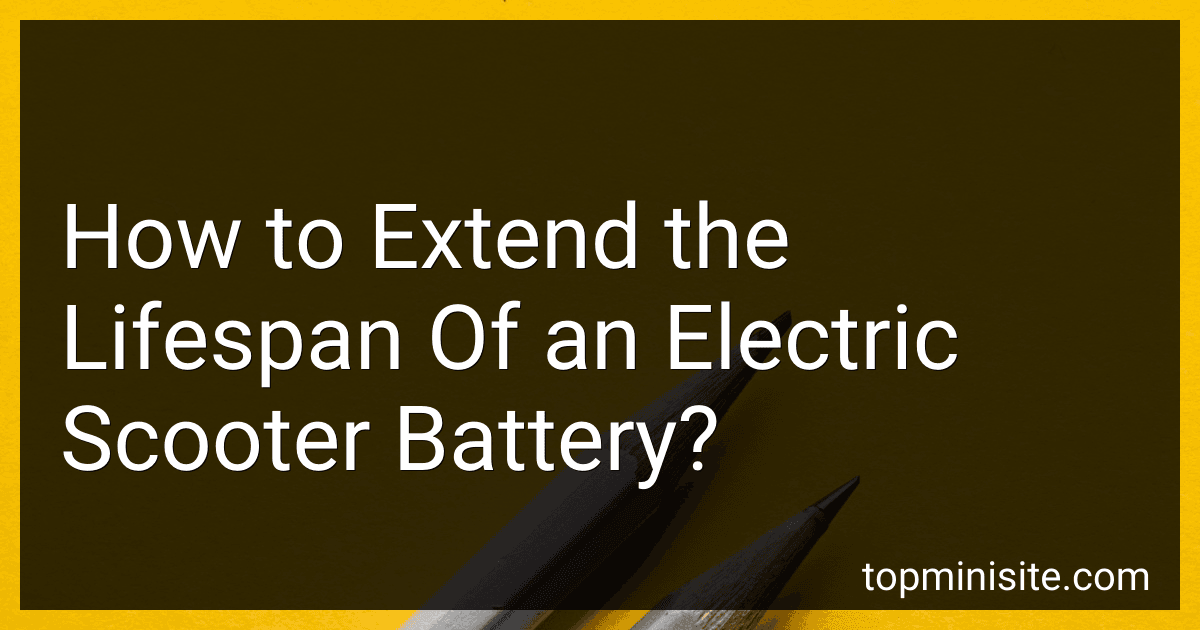 How to Extend the Lifespan Of an Electric Scooter Battery? image