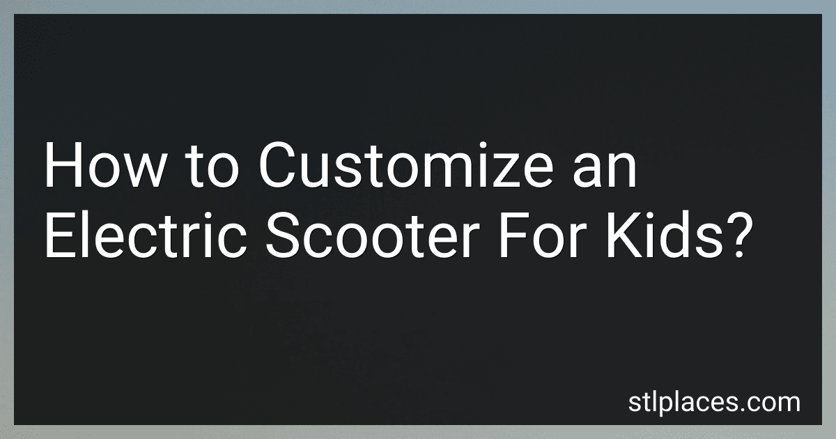 How to Customize an Electric Scooter For Kids? image