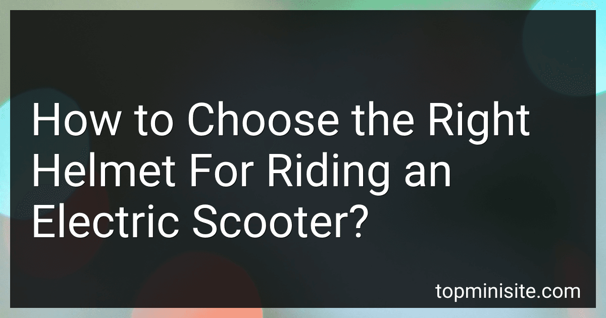 How to Choose the Right Helmet For Riding an Electric Scooter? image