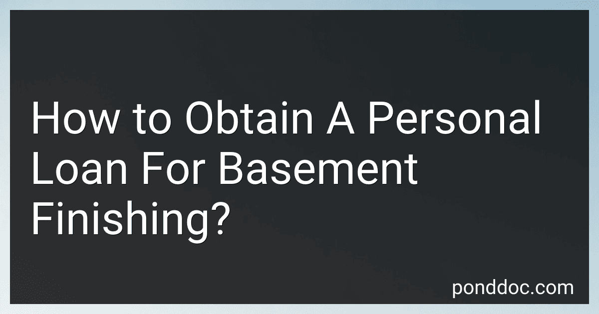 How to Obtain A Personal Loan For Basement Finishing? image