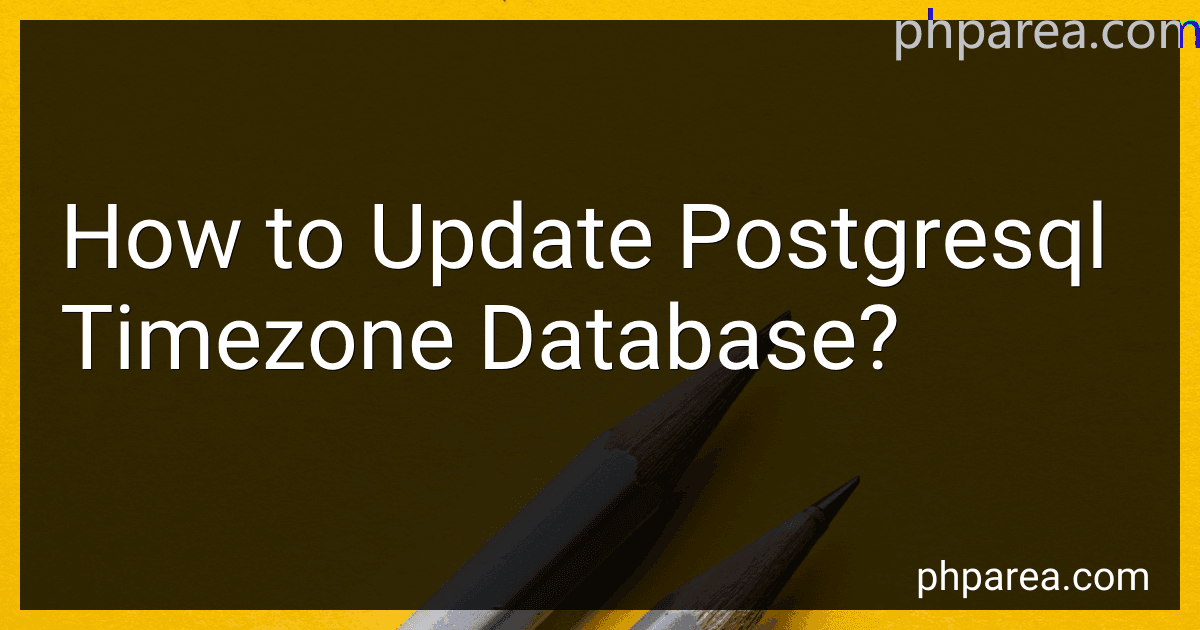 How to Update Postgresql Timezone Database? image