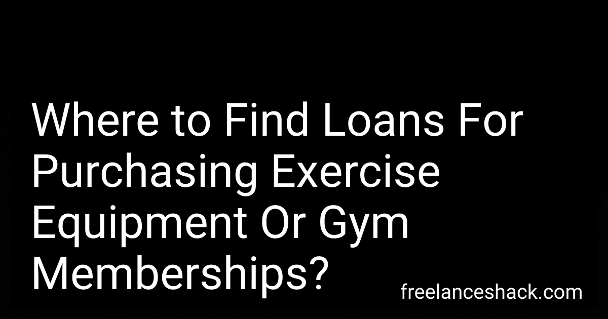 Where to Find Loans For Purchasing Exercise Equipment Or Gym Memberships? image