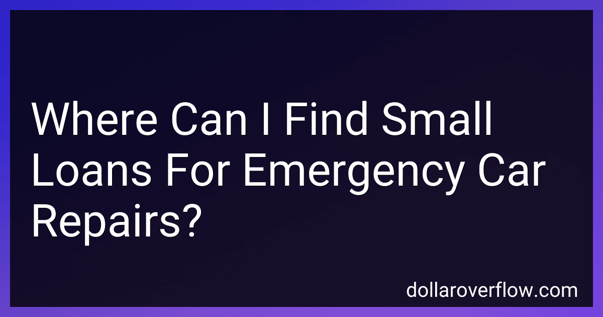 Where Can I Find Small Loans For Emergency Car Repairs? image
