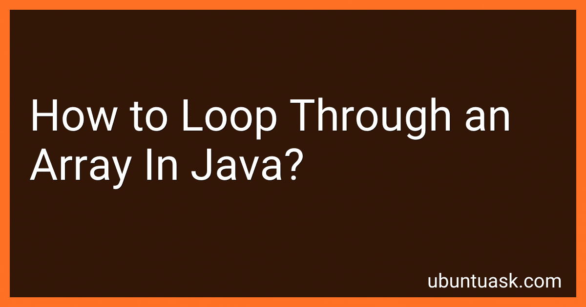 How to Loop Through an Array In Java? image