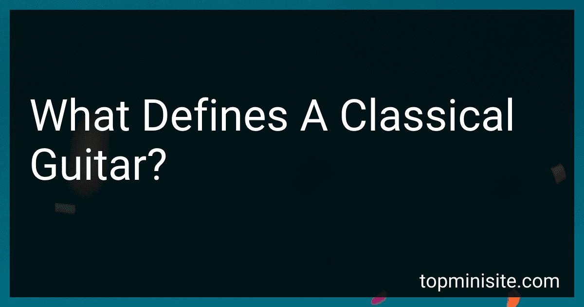 What Defines A Classical Guitar? image