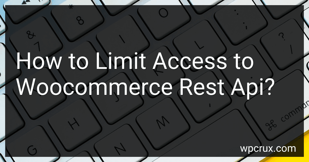 How to Limit Access to Woocommerce Rest Api? image