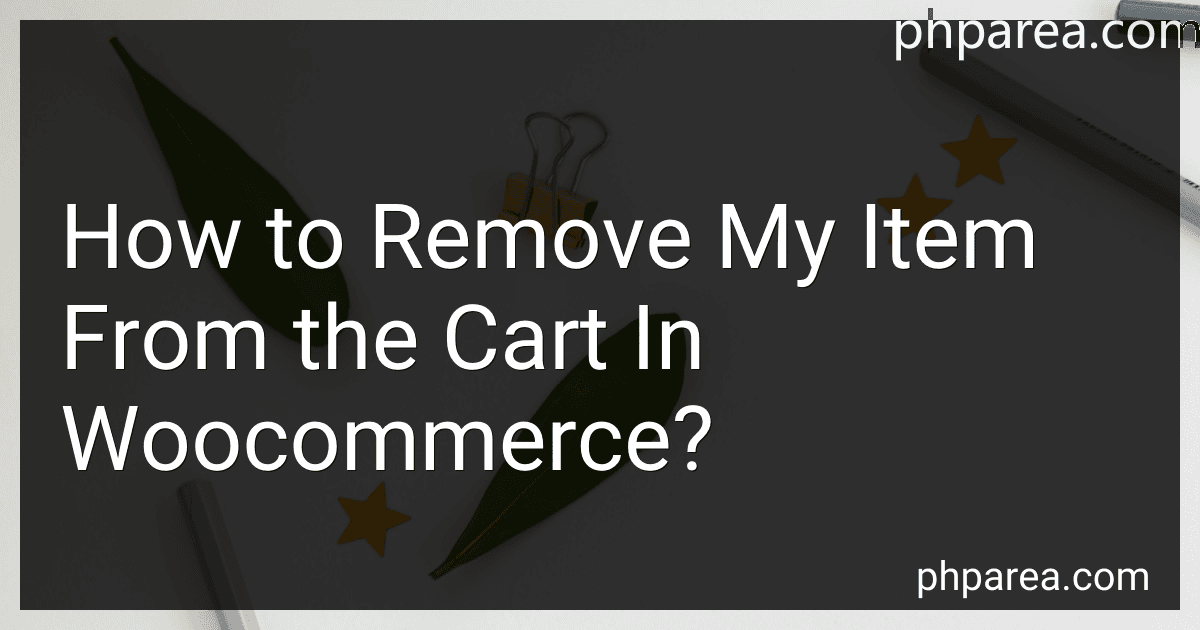 How to Remove My Item From the Cart In Woocommerce? image