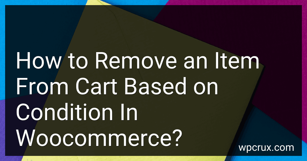 How to Remove an Item From Cart Based on Condition In Woocommerce? image