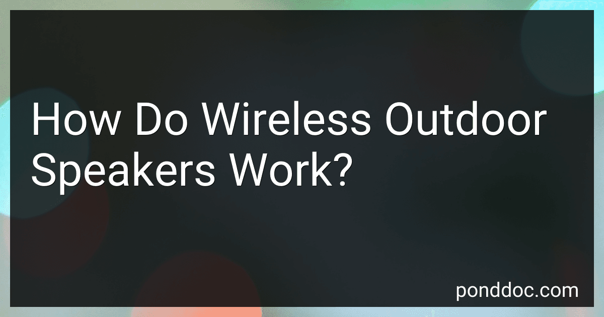 How Do Wireless Outdoor Speakers Work? image