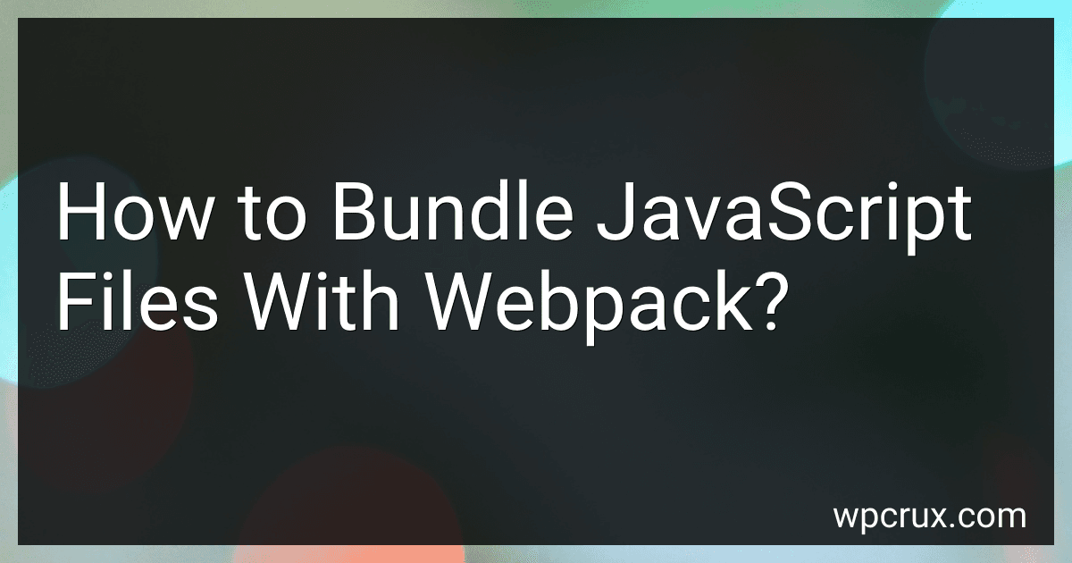 How to Bundle JavaScript Files With Webpack? image