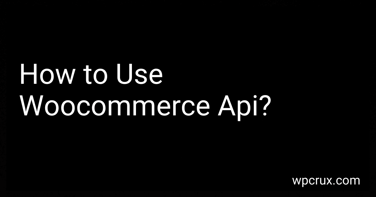 How to Use Woocommerce Api? image