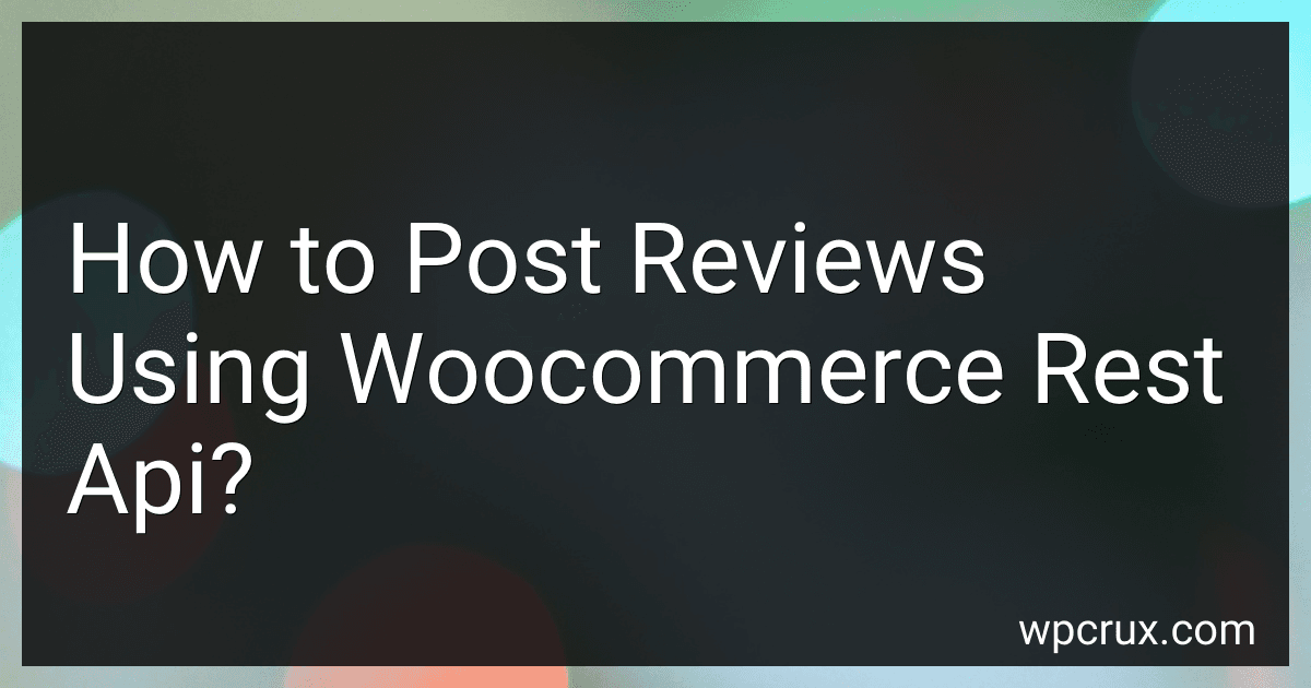 How to Post Reviews Using Woocommerce Rest Api? image