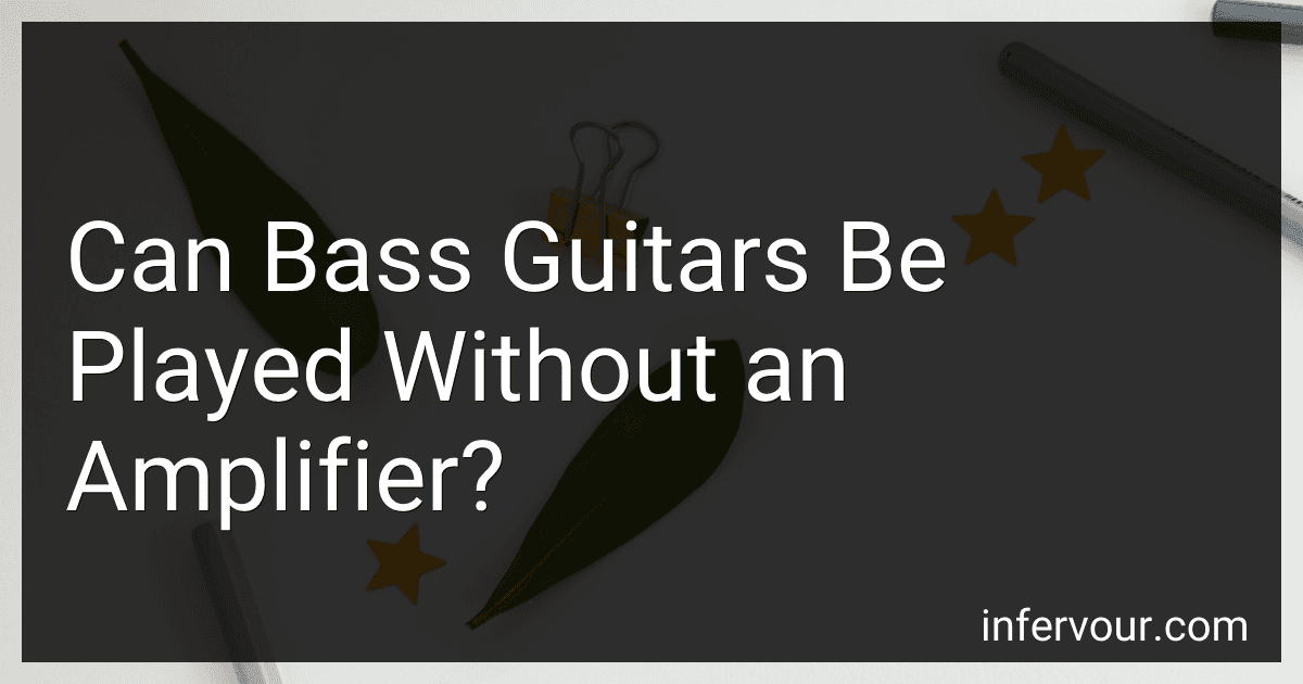 Can Bass Guitars Be Played Without an Amplifier? image