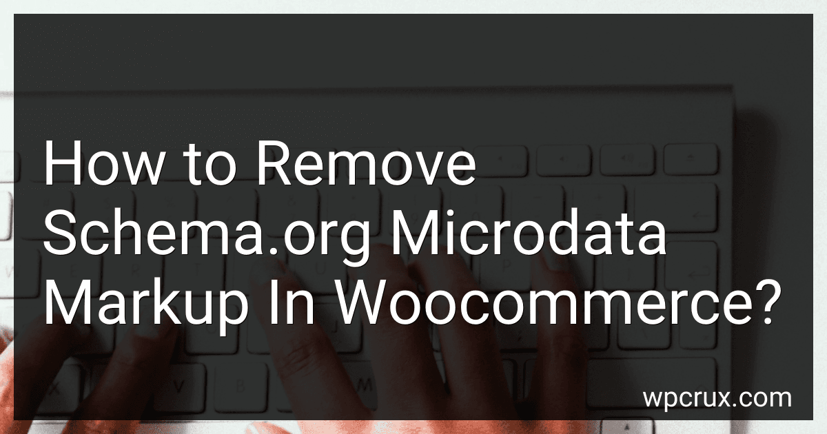 How to Remove Schema.org Microdata Markup In Woocommerce? image