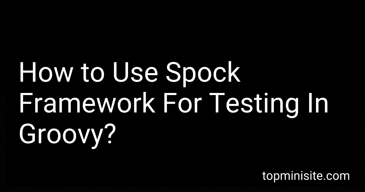 How to Use Spock Framework For Testing In Groovy? image