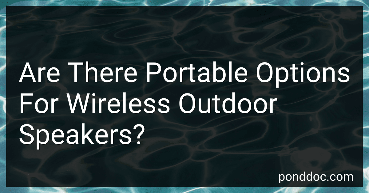 Are There Portable Options For Wireless Outdoor Speakers? image