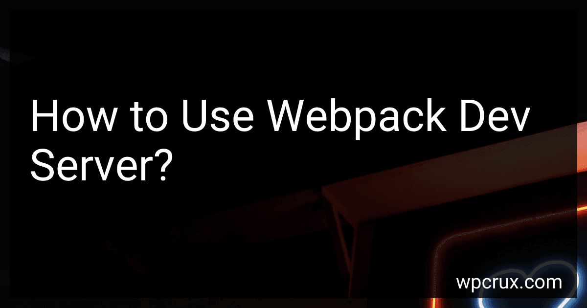 How to Use Webpack Dev Server? image