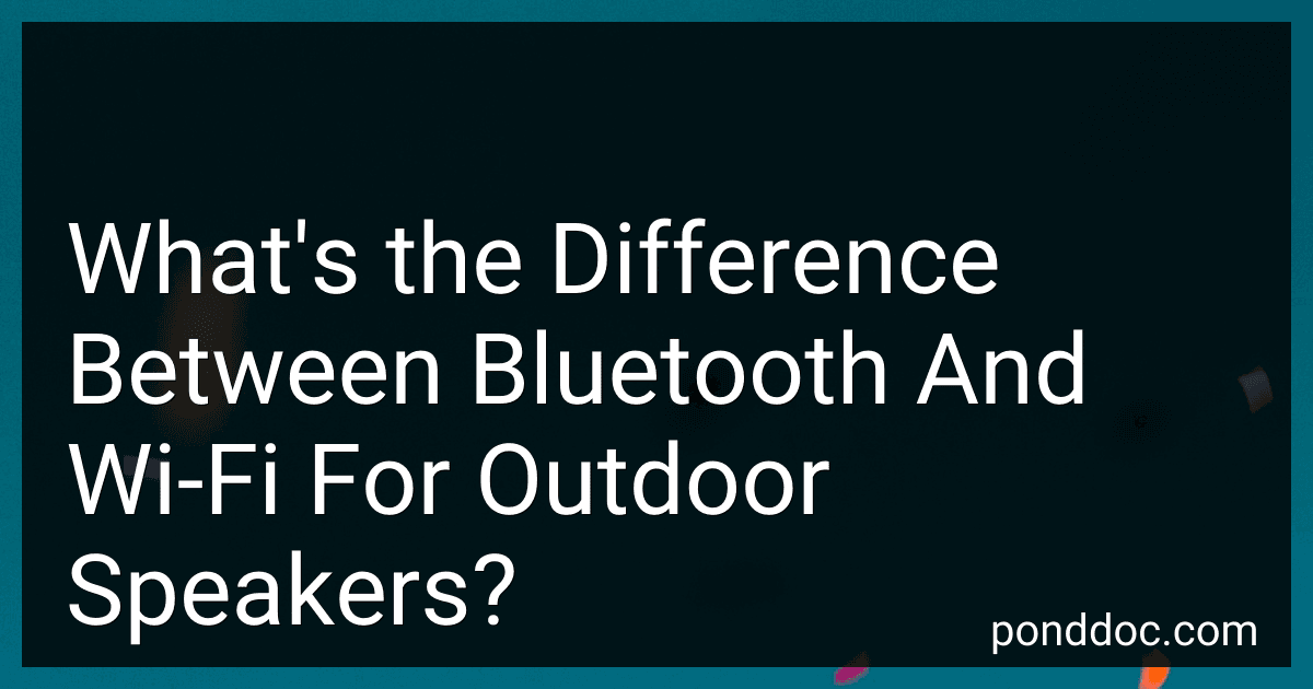 What's the Difference Between Bluetooth And Wi-Fi For Outdoor Speakers? image