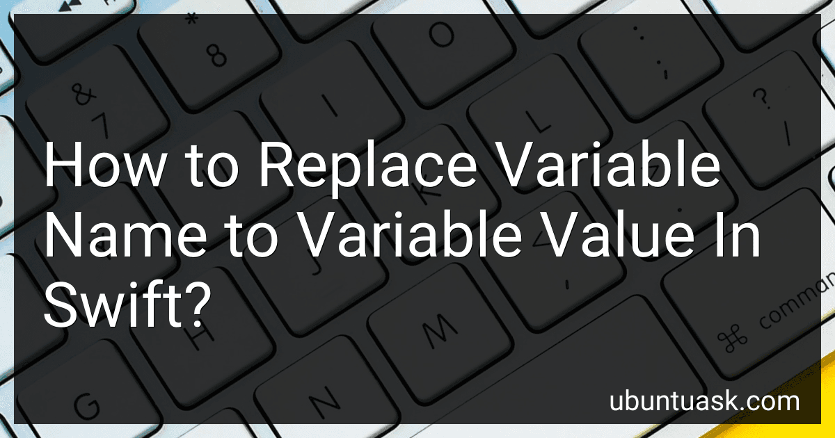 How to Replace Variable Name to Variable Value In Swift? image