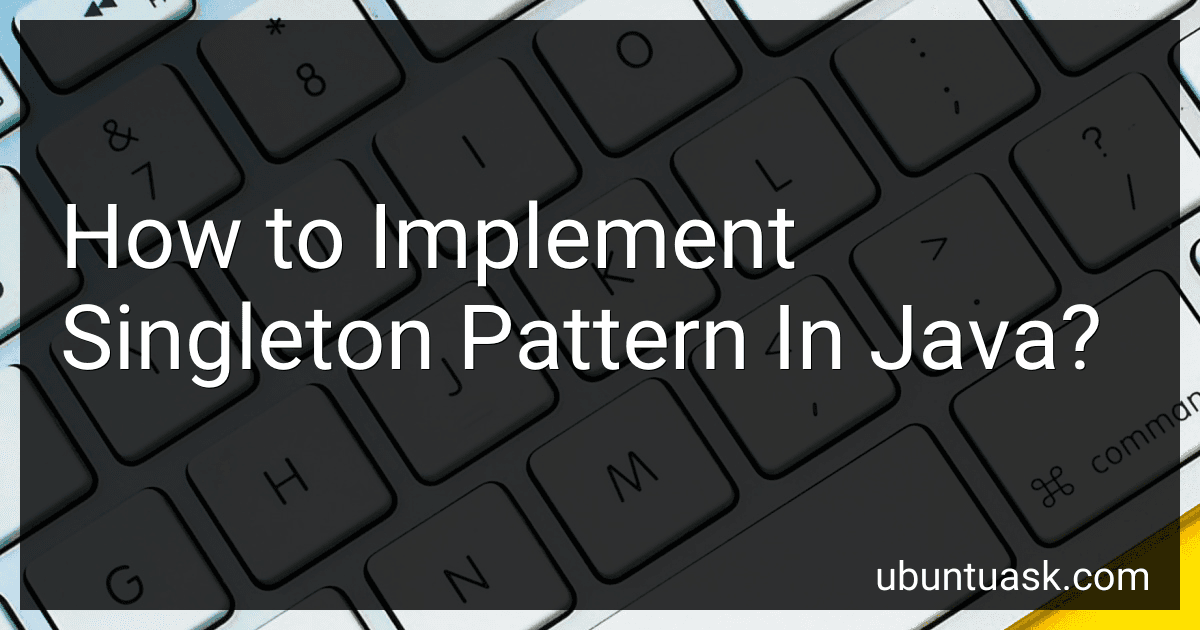 How to Implement Singleton Pattern In Java? image