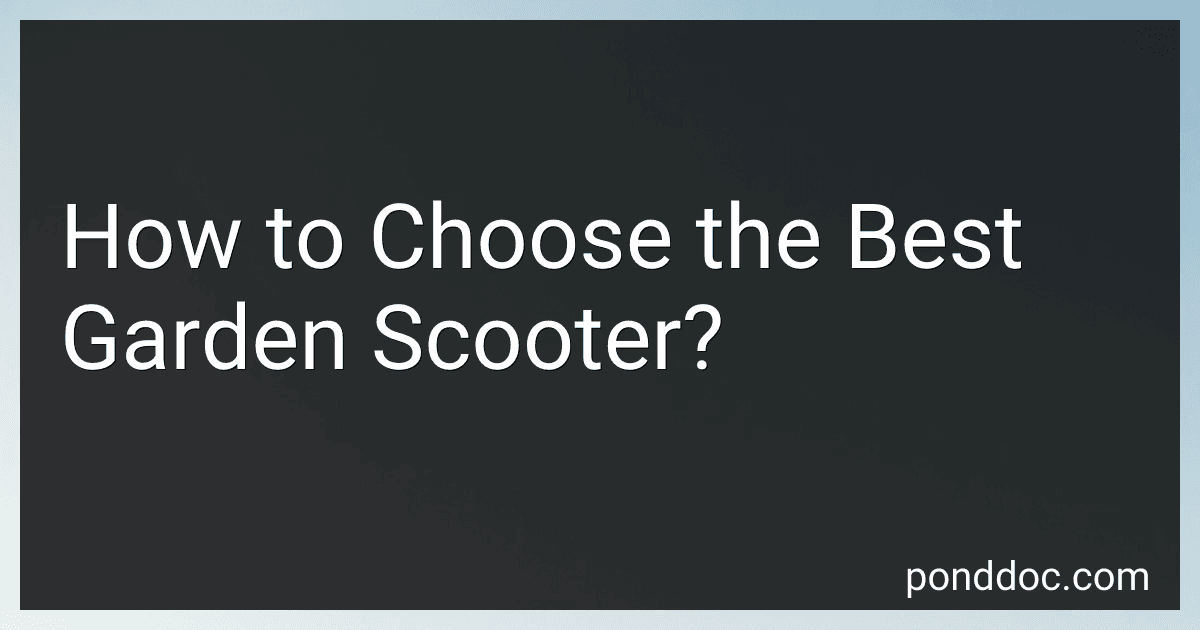 How to Choose the Best Garden Scooter? image