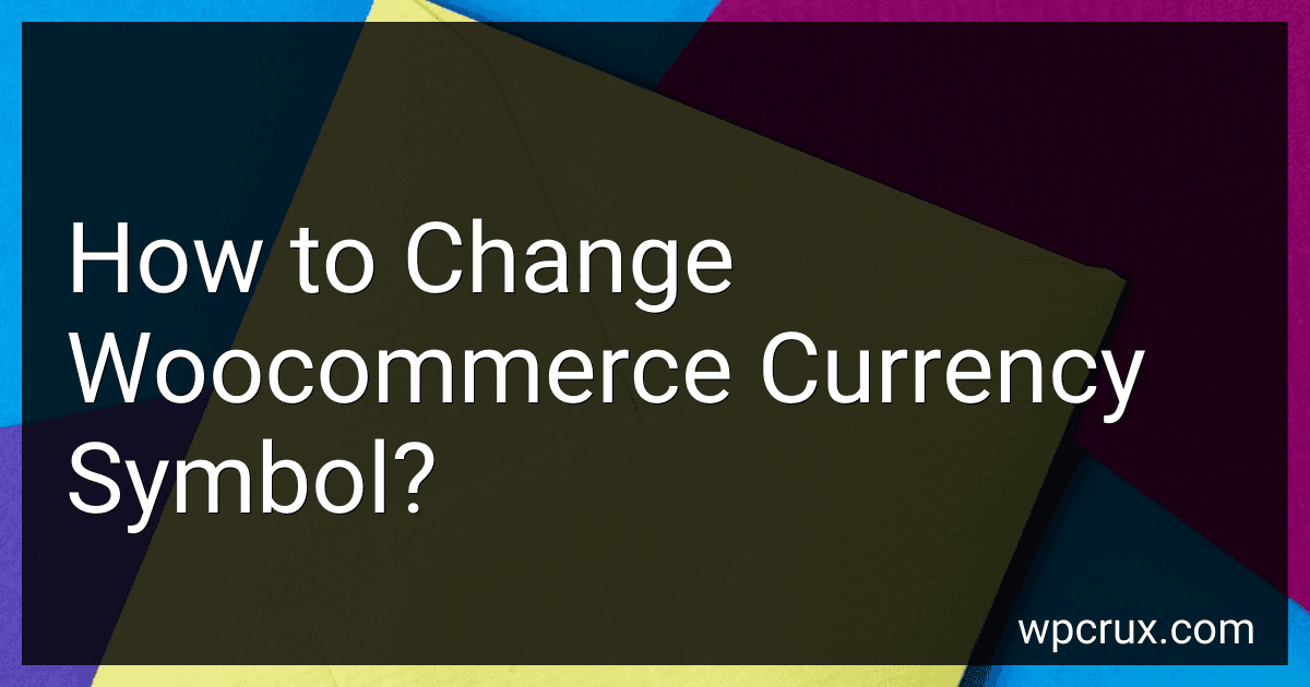 How to Change Woocommerce Currency Symbol? image