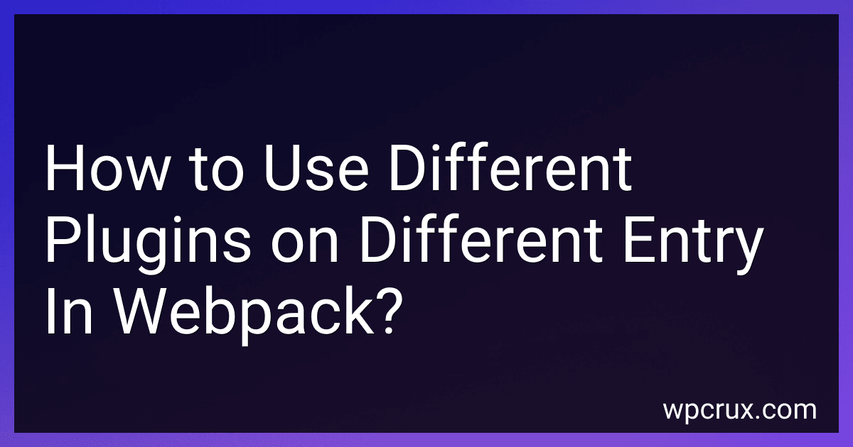 How to Use Different Plugins on Different Entry In Webpack? image