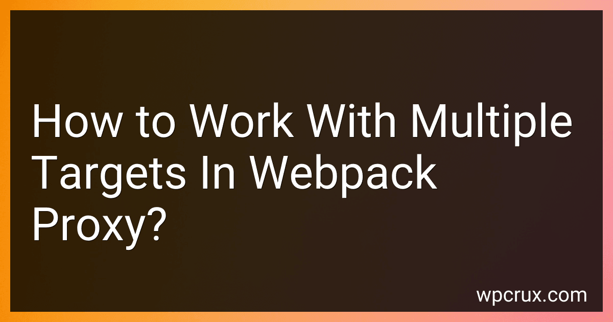 How to Work With Multiple Targets In Webpack Proxy? image