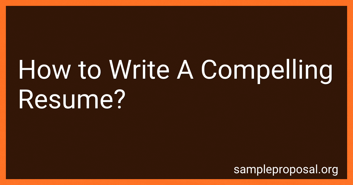 How to Write A Compelling Resume? image