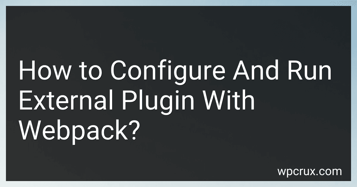 How to Configure And Run External Plugin With Webpack? image