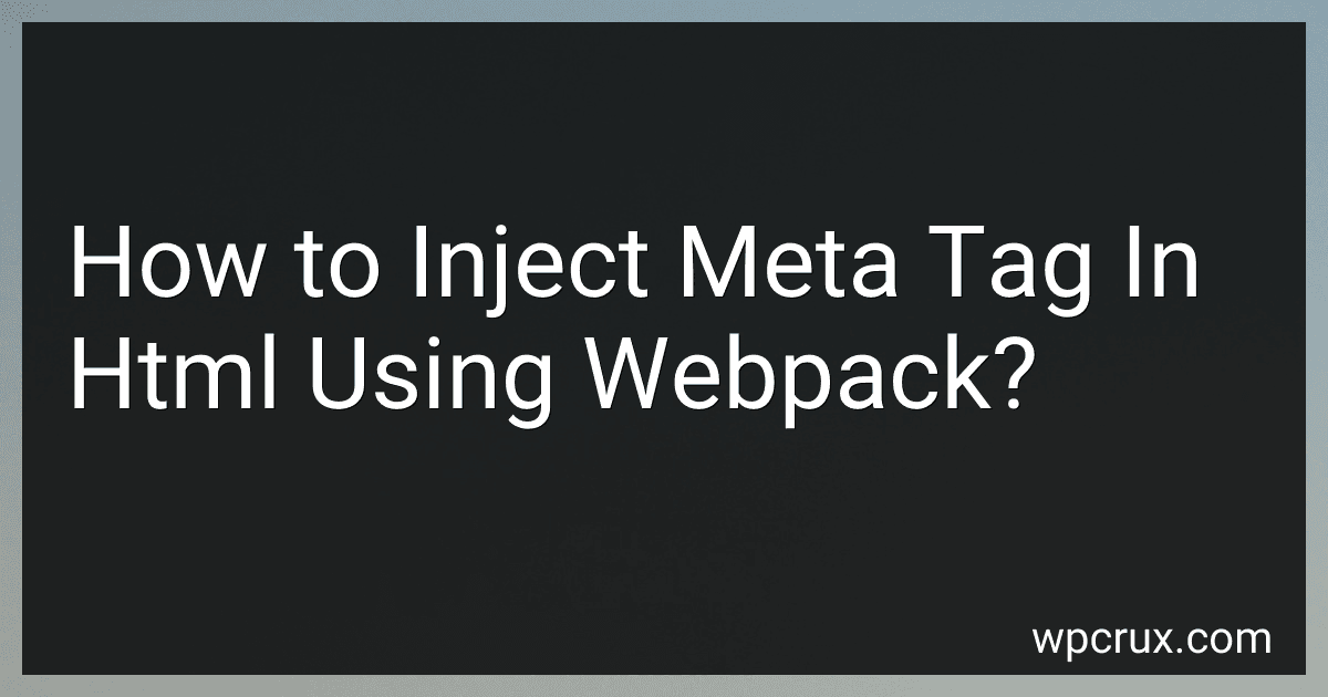 How to Inject Meta Tag In Html Using Webpack? image
