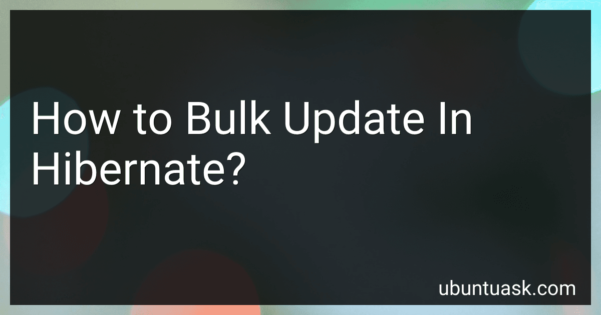 How to Bulk Update In Hibernate? image