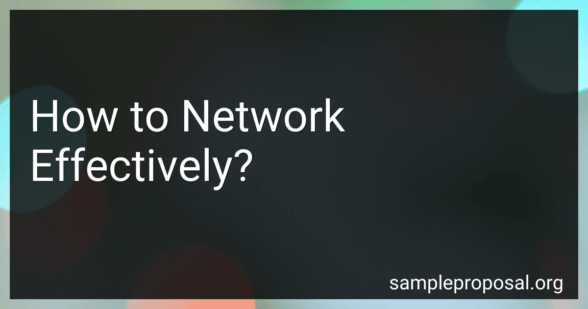 How to Network Effectively? image