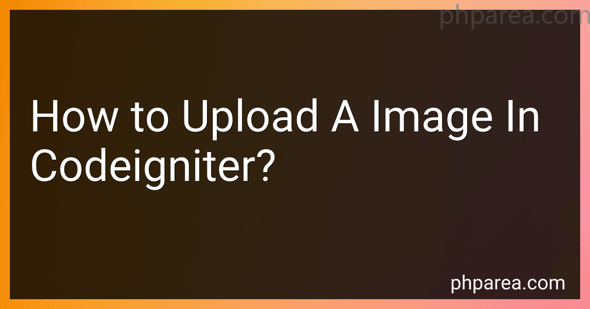How to Upload A Image In Codeigniter? preview