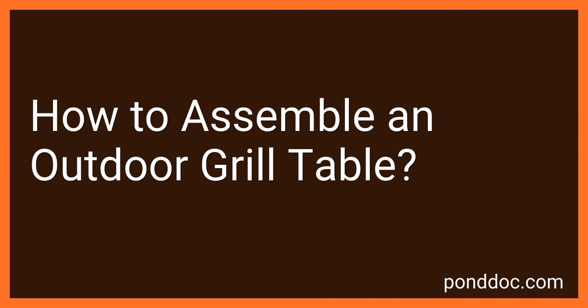 How to Assemble an Outdoor Grill Table? image
