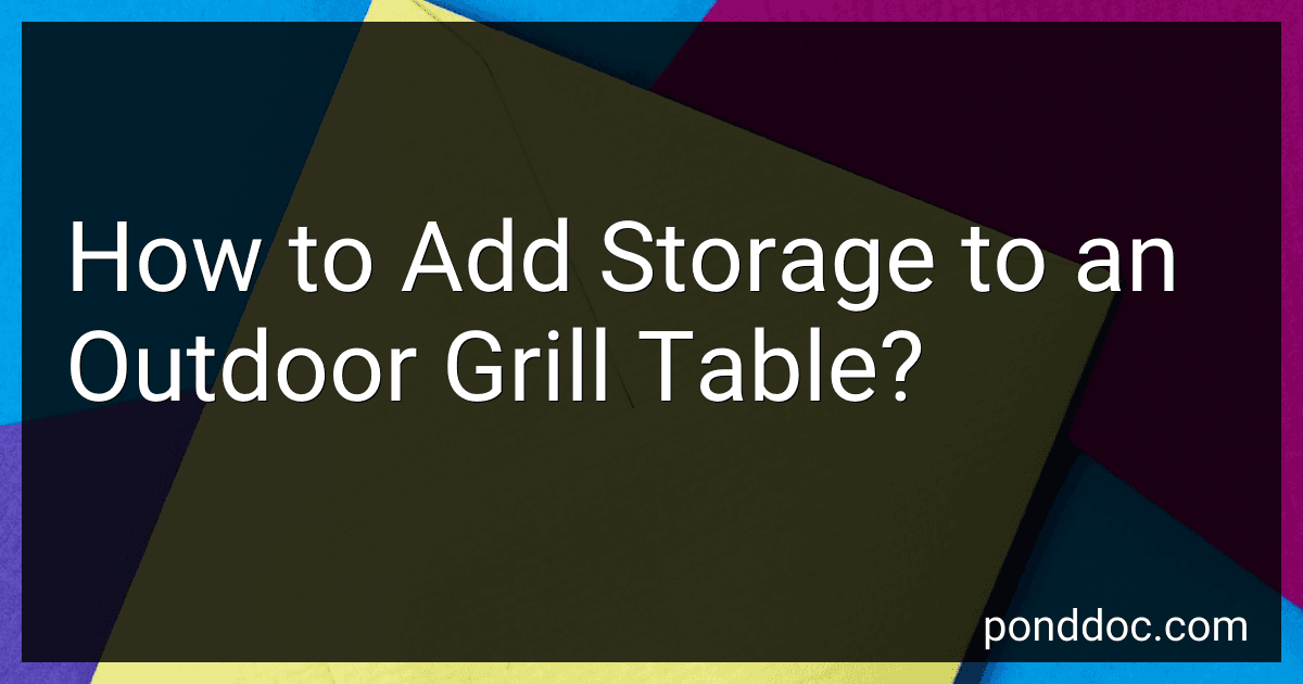 How to Add Storage to an Outdoor Grill Table? image
