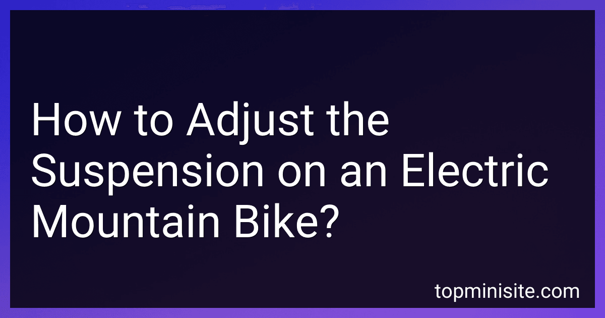 How to Adjust the Suspension on an Electric Mountain Bike? image
