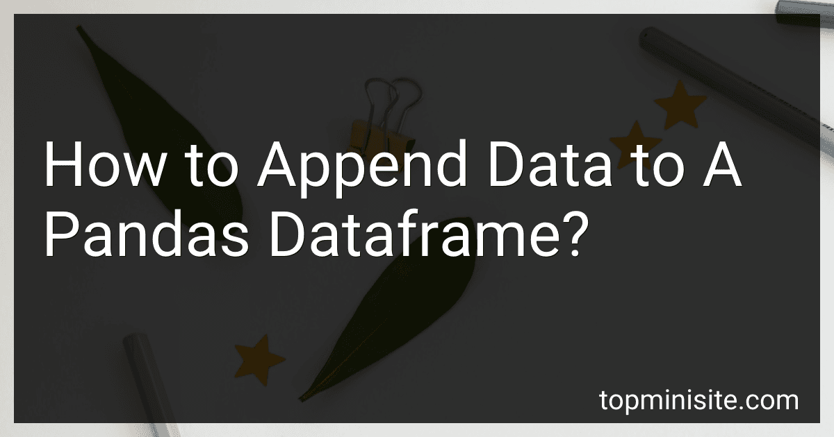 How to Append Data to A Pandas Dataframe? image